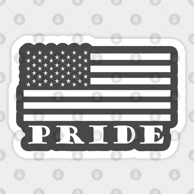 Pride America BW Sticker by DRevStudios 